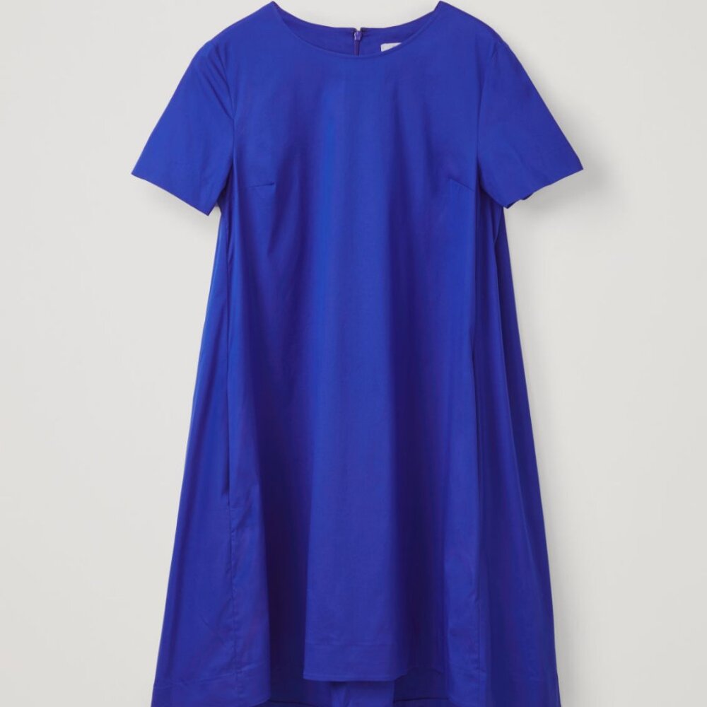 NWT COS Dress EURO - Vibrant Emerald Blue - 8  NEW/Never Worn